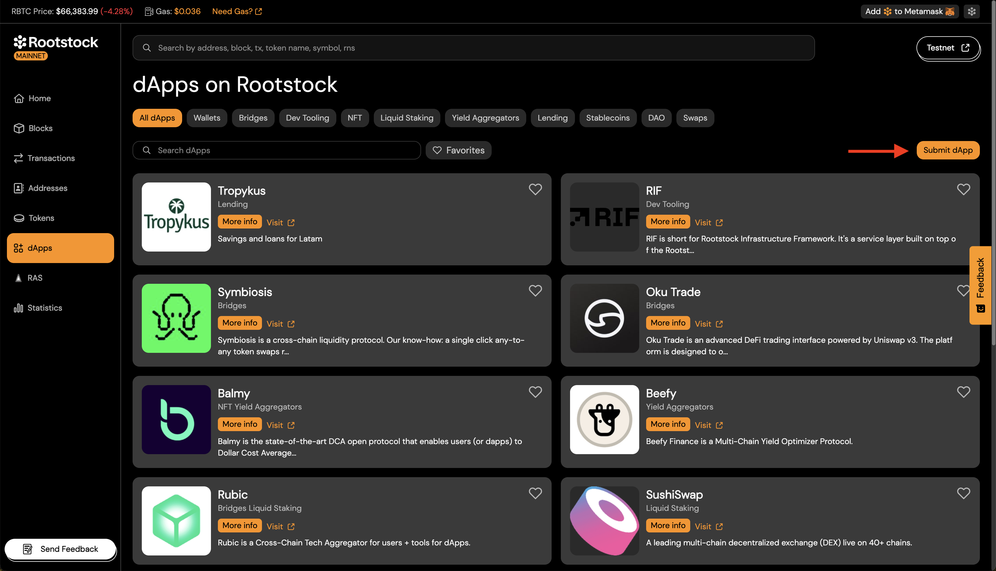 Submit a dApp